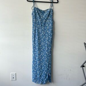 Reformation Kourtney dress- blue floral